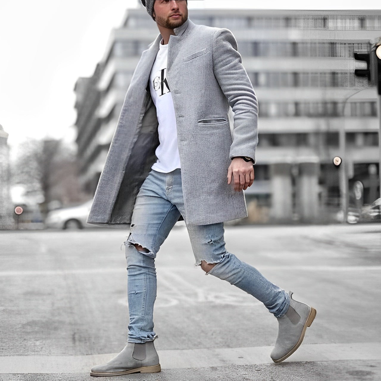 Men’s Classic Formal Coat | Long Jacket Style