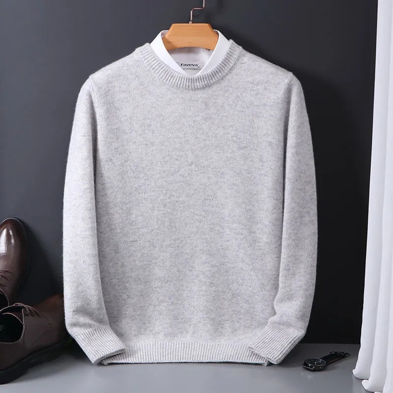 Men’s Knitted Sweater Long Sleeve | Round Neck