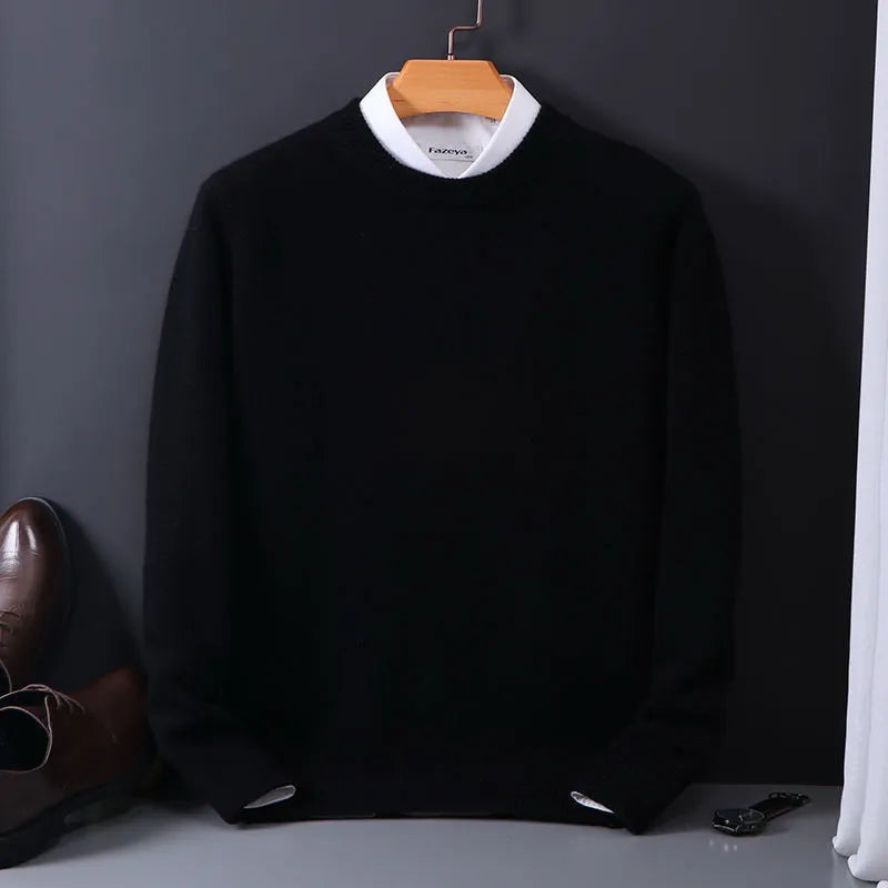 Men’s Knitted Sweater Long Sleeve | Round Neck