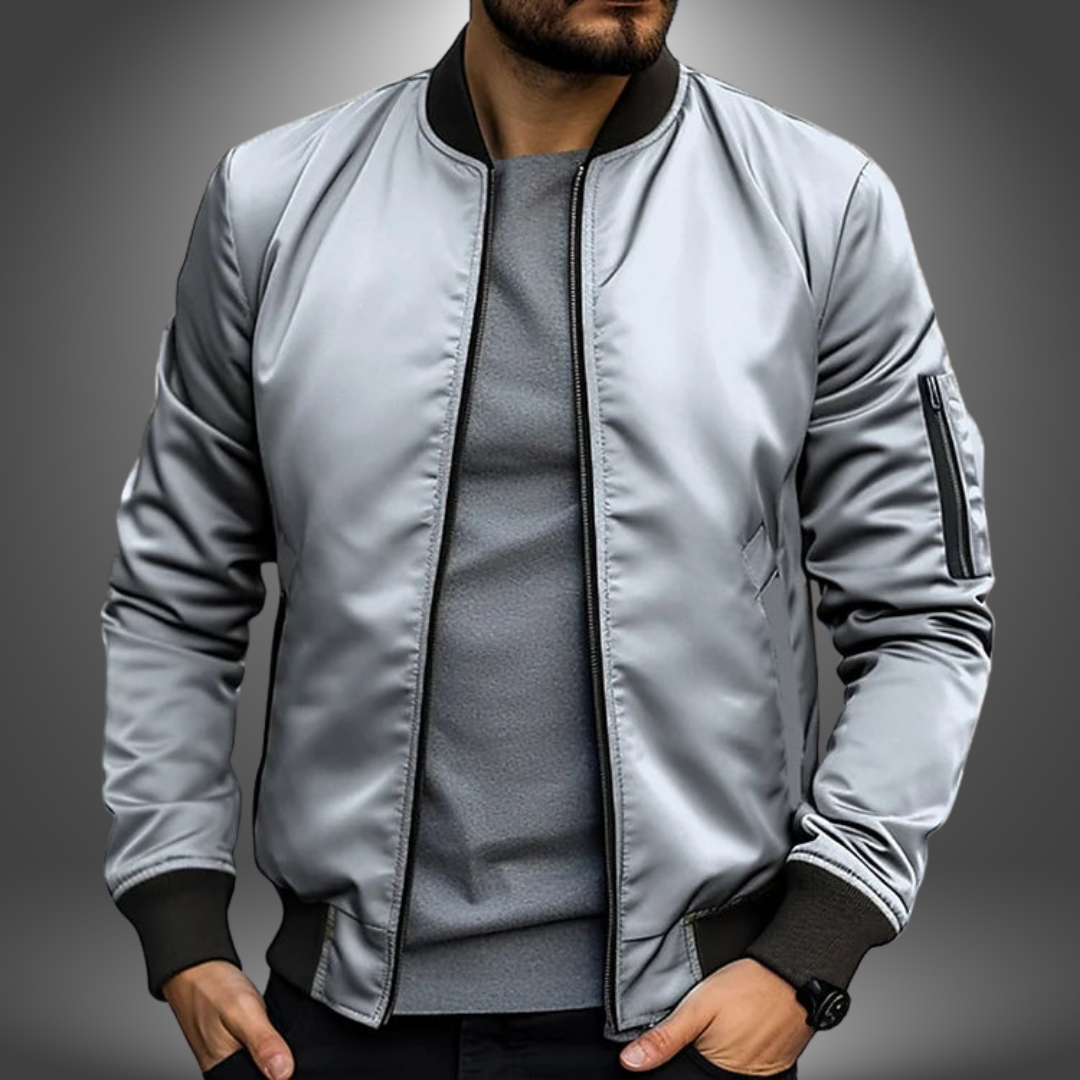 Men’s Winter Bomber Jacket Long Sleeve | Weatherproof Arm Pocket
