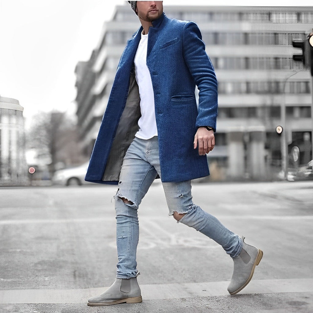 Men’s Classic Formal Coat | Long Jacket Style