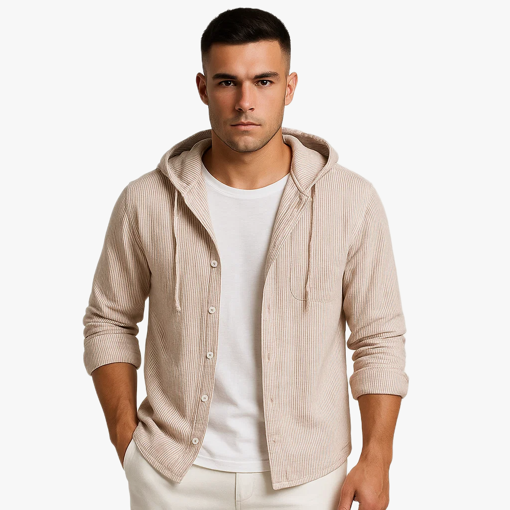 Stylish Striped Hoodie Shirt for Men