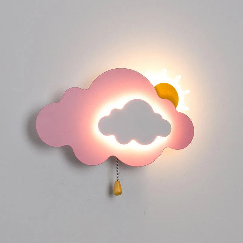 Children’s Cloud Bedroom Wall Lamp – Soft Glow Light