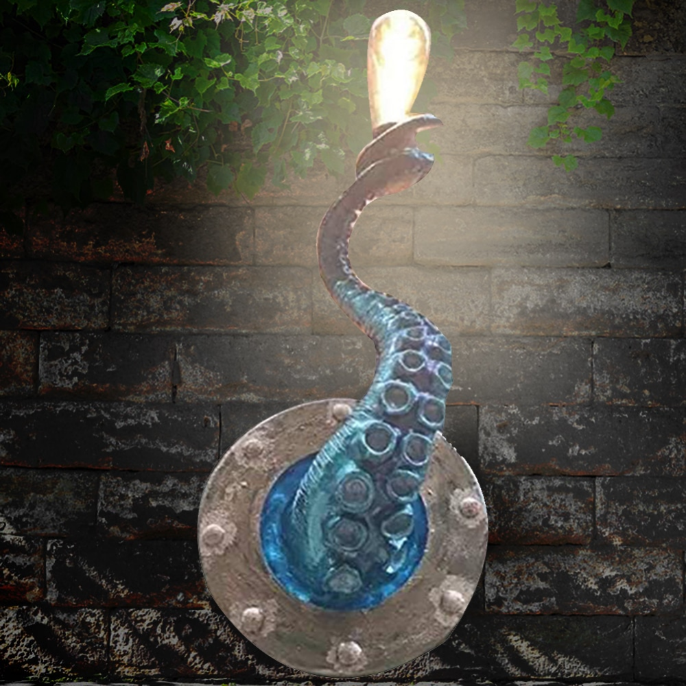 Oktopusarm-Wandlampe im Ozeanstil Wandfackel