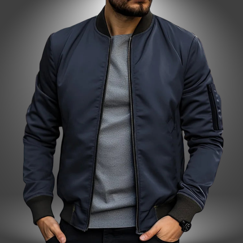 Men’s Winter Bomber Jacket Long Sleeve | Weatherproof Arm Pocket