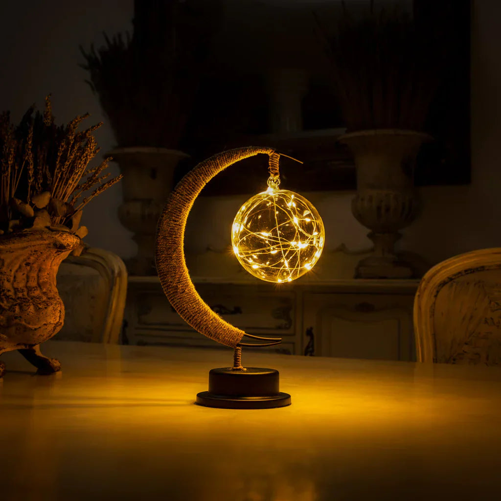 Mondförmige Tischlampe Weiches Stimmungslicht LED Dekoratives Licht