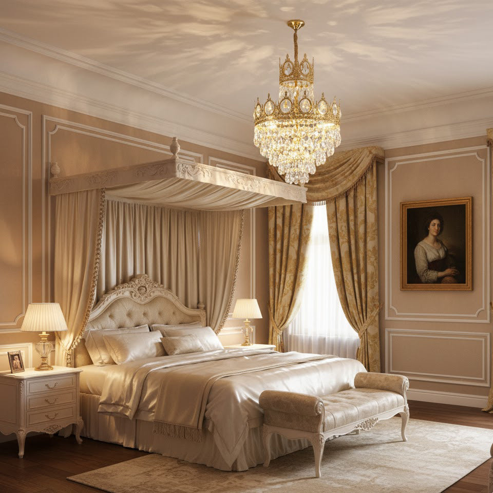 Aurelia Brass Crystal Chandelier