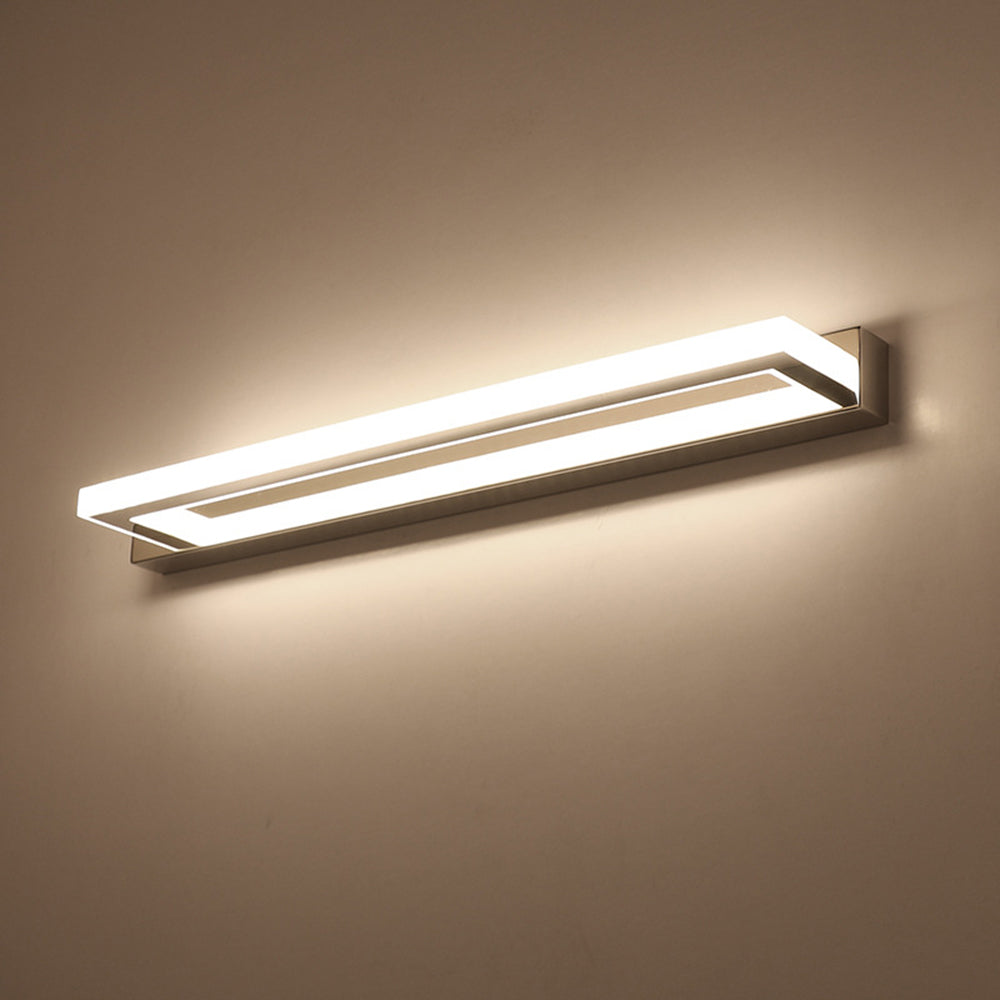 Rechteckige LED-Wandlampe Badezimmerspiegel Vorderbeleuchtung