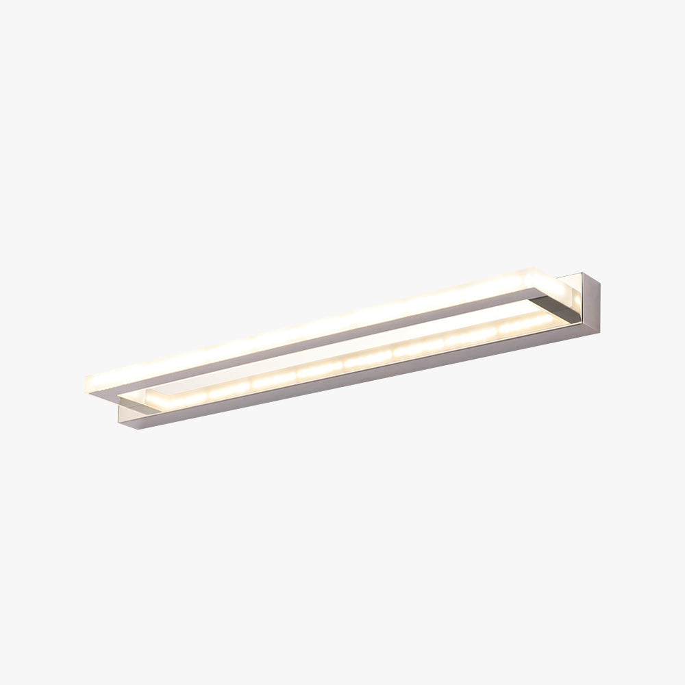 Rechteckige LED-Wandlampe Badezimmerspiegel Vorderbeleuchtung