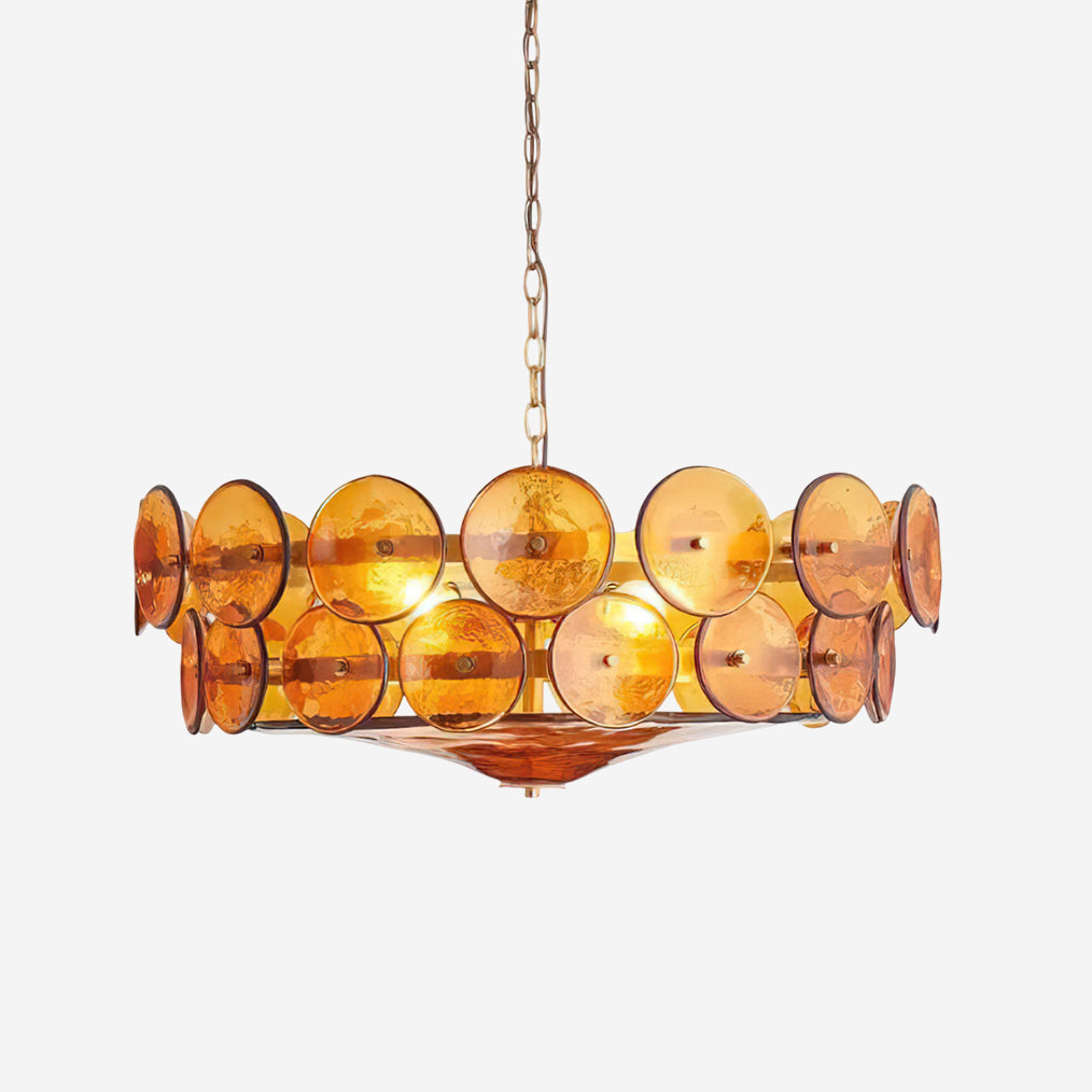 Mid-Century Inspired Ceiling Chandelier Decorative Multi-Light Fixture