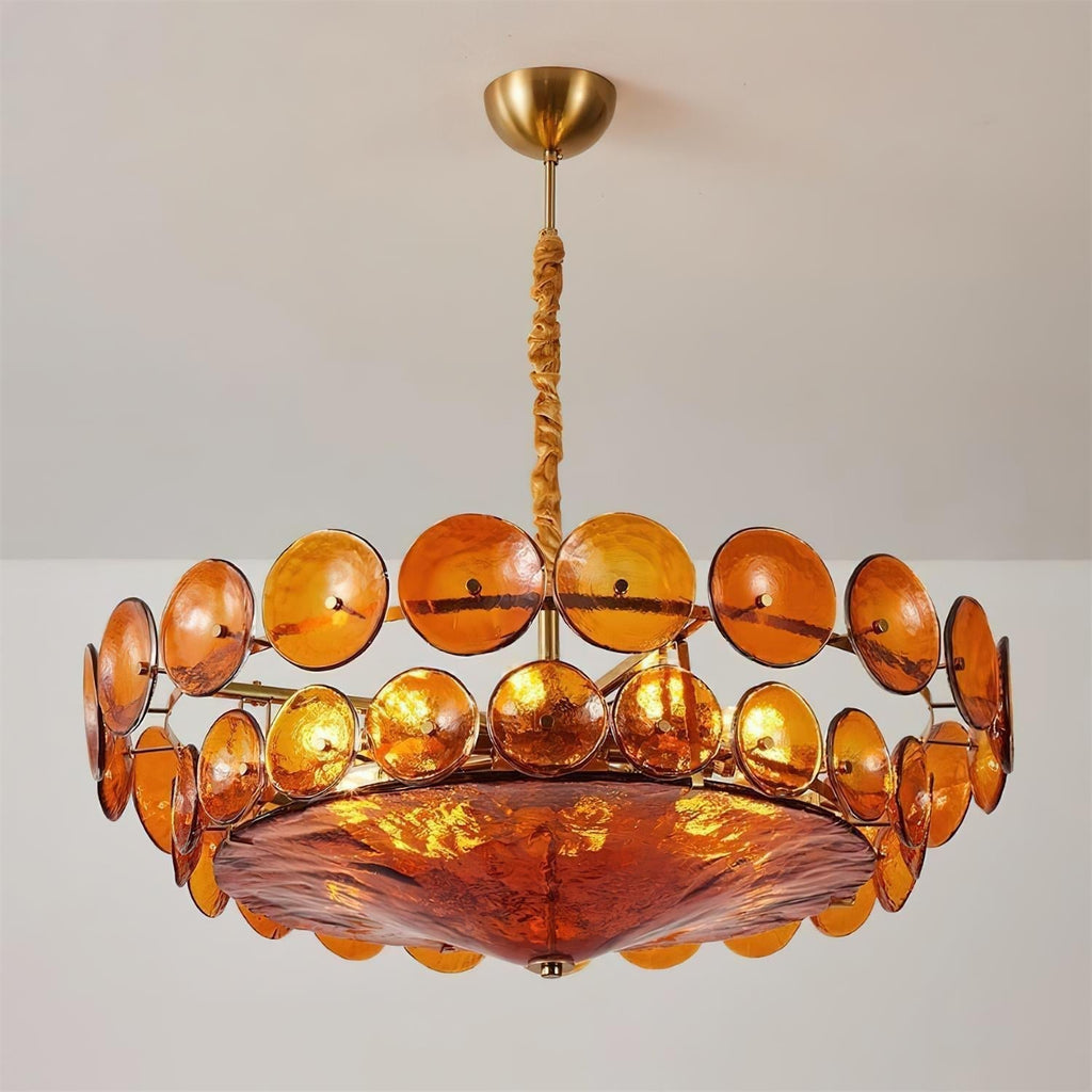 Mid-Century Inspired Ceiling Chandelier Decorative Multi-Light Fixture