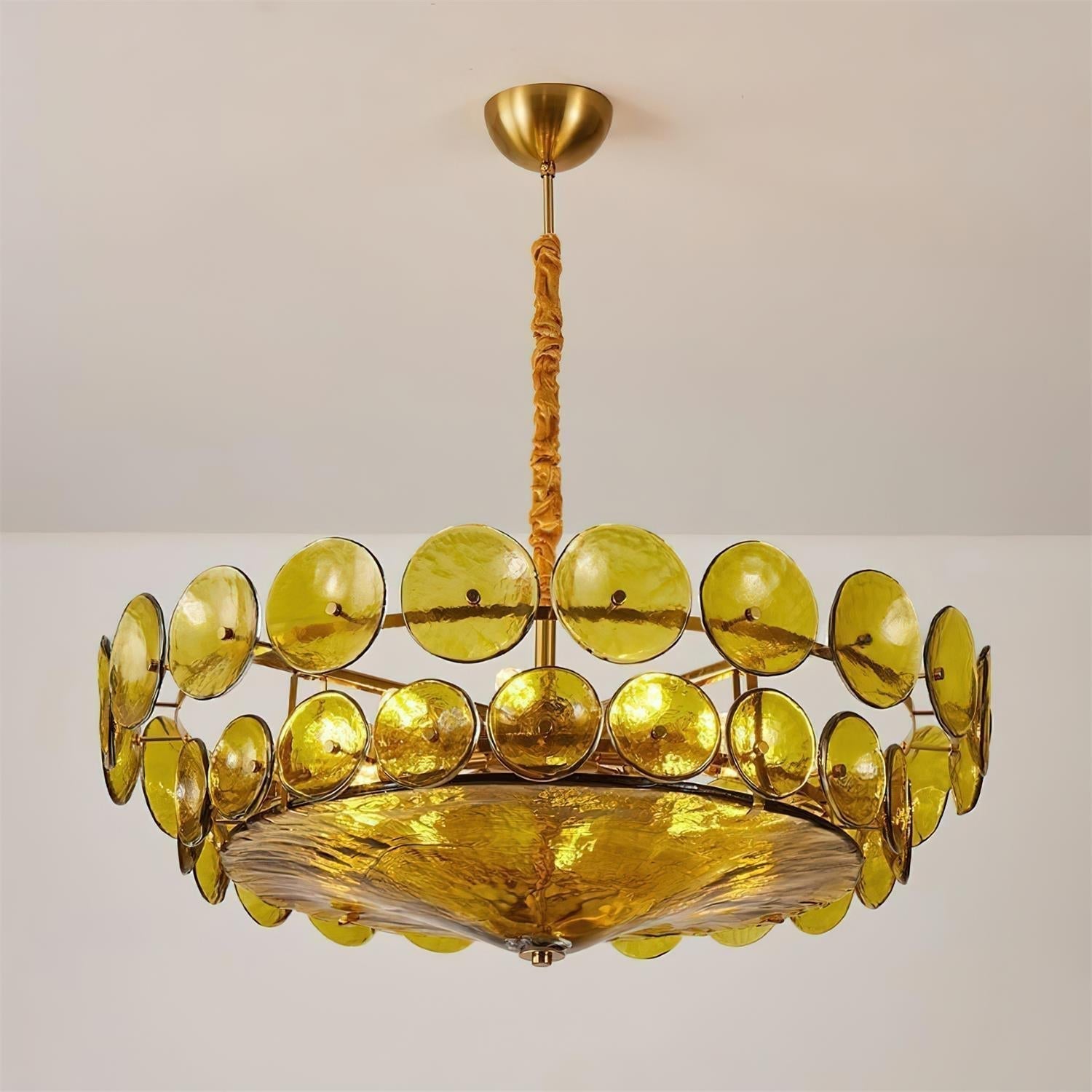 Mid-Century Inspired Ceiling Chandelier Decorative Multi-Light Fixture