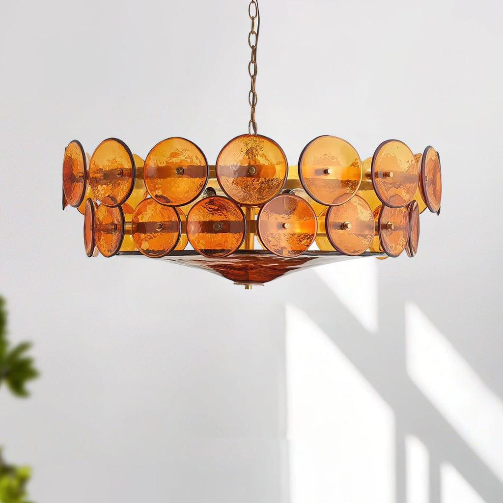 Mid-Century Inspired Ceiling Chandelier Decorative Multi-Light Fixture