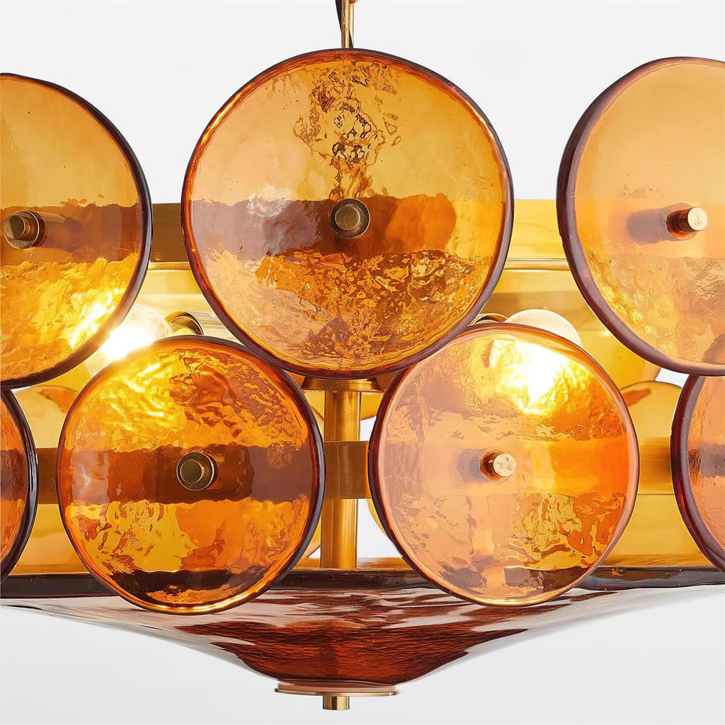 Mid-Century Inspired Ceiling Chandelier Decorative Multi-Light Fixture