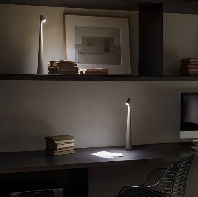 Tragbare Tischlampe Wiederaufladbares LED-Licht mit Druckschalter