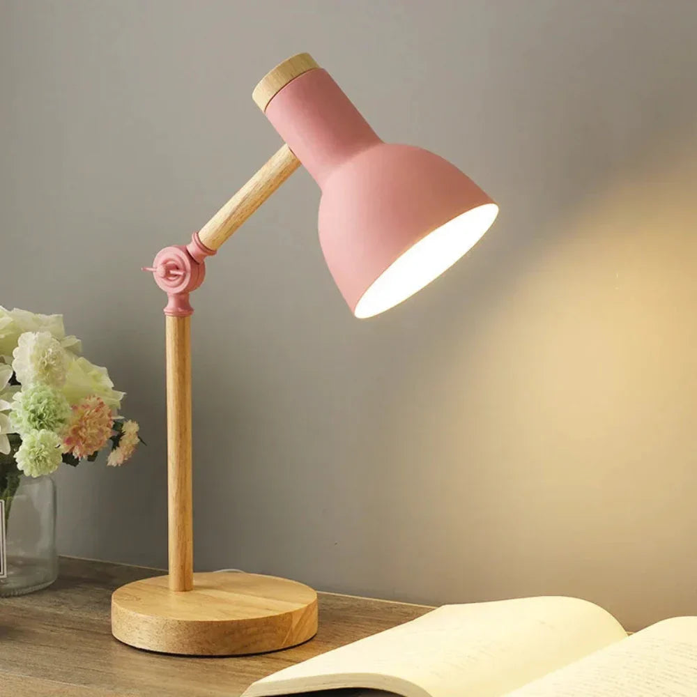 Compact Adjustable Swing Arm Desk Lamp – Nordic Style