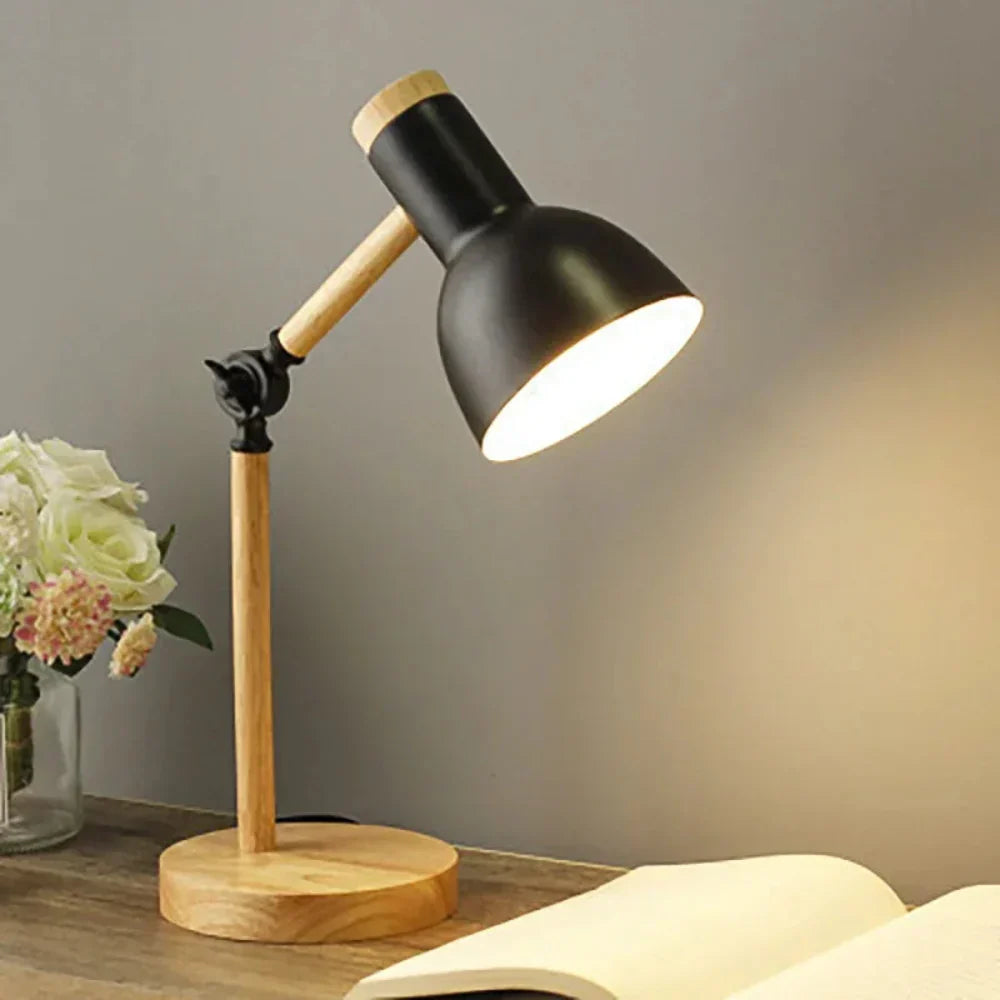 Compact Adjustable Swing Arm Desk Lamp – Nordic Style