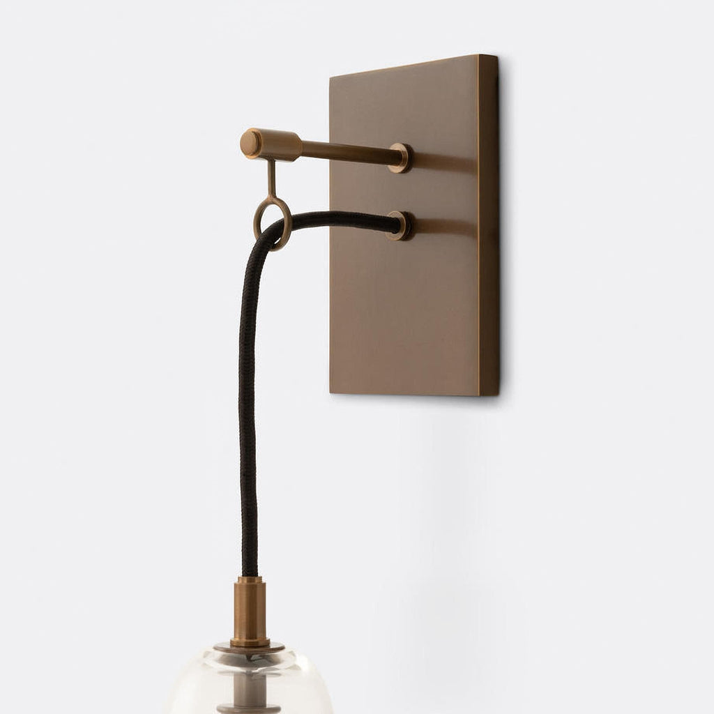 Aurex lineær messing væglampe