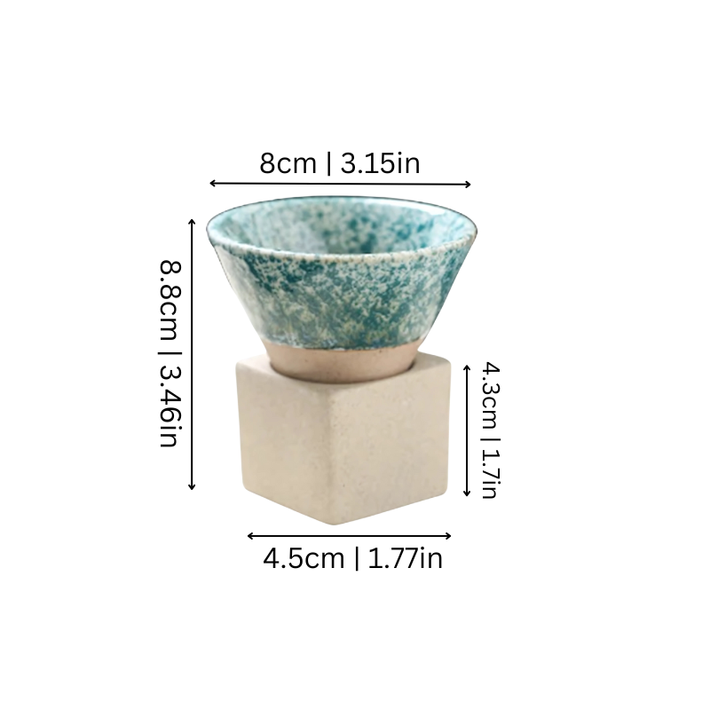 Traditionelles japanisches Kaffeetassen-Set 100ml Kleine Becher Duo