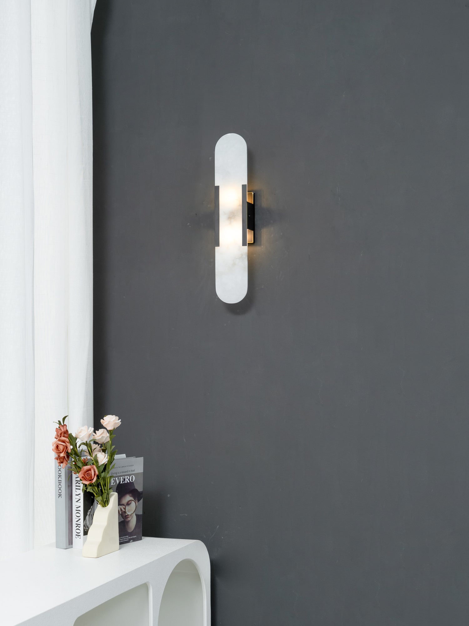 Aurelio Linear Alabaster Wall Lamp