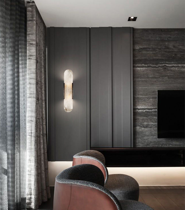 Aurelio Linear Alabaster Wall Lamp