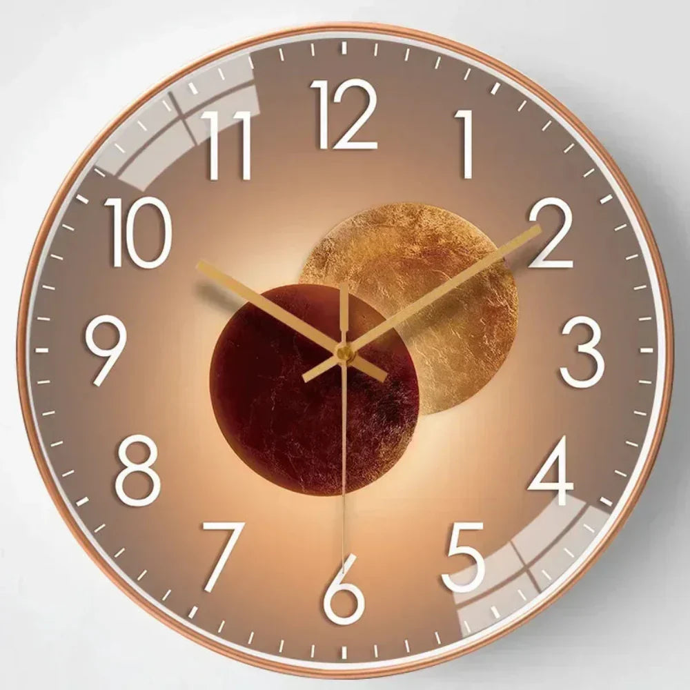 Moderne geräuscharme Wanduhr mit klarem Design für den täglichen Gebrauch