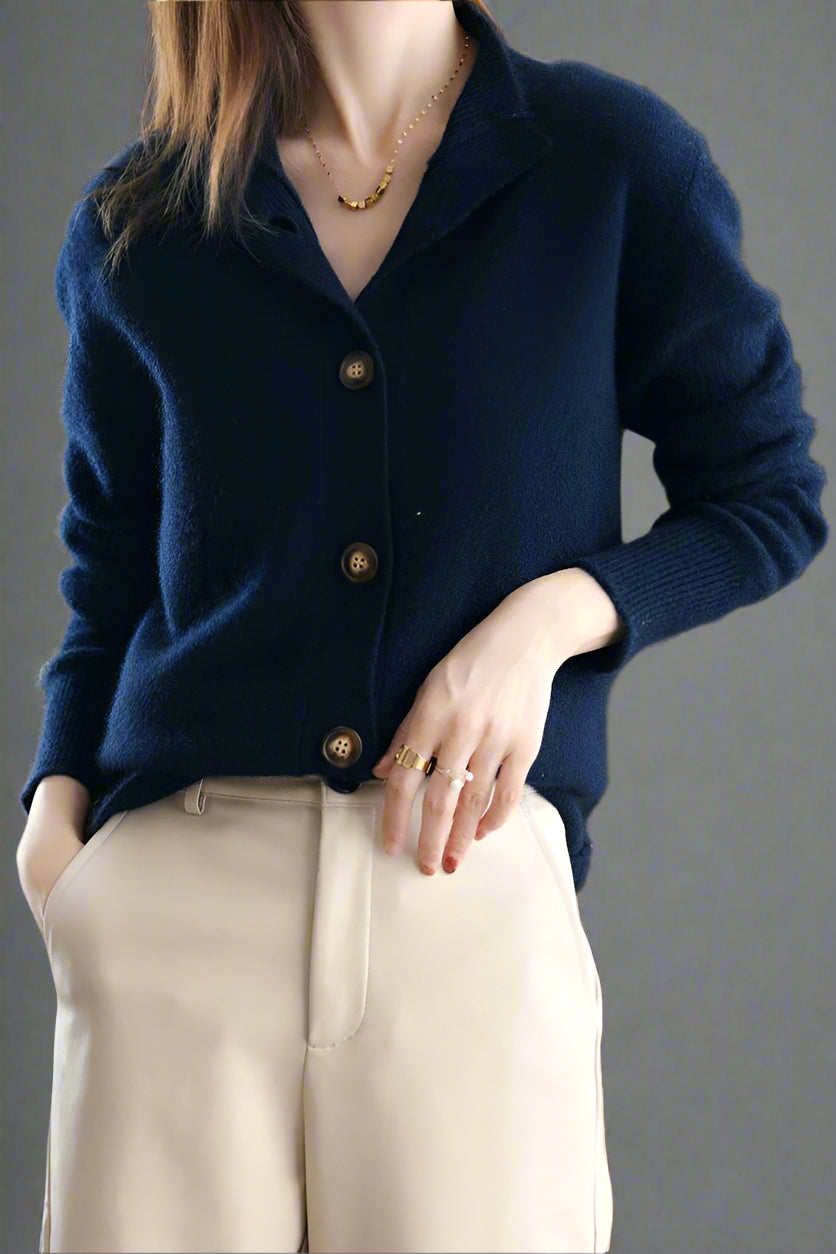 Womens Button Front Knit Cardigan | Everyday Layering