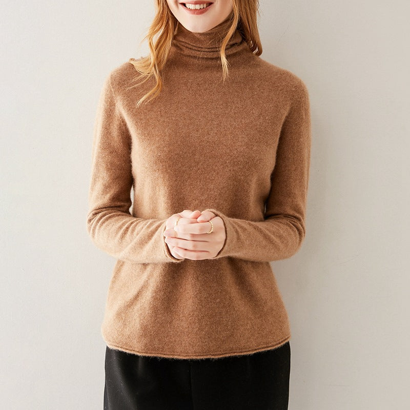 Women’s Ribbed Knit Turtleneck Top | Long Sleeve