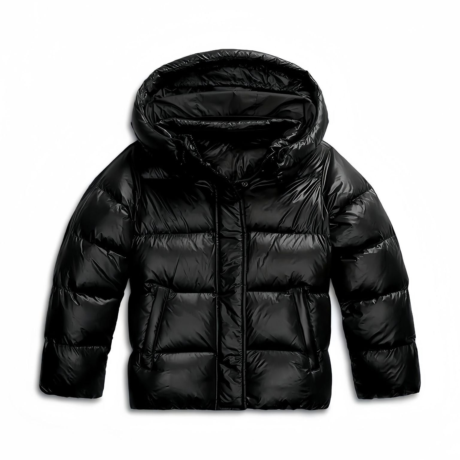 Womens Hooded Puffer Jacket | Pockets