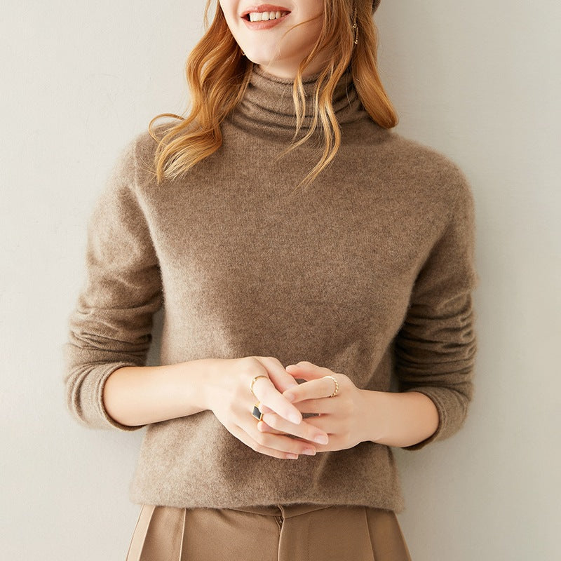 Women’s Ribbed Knit Turtleneck Top | Long Sleeve