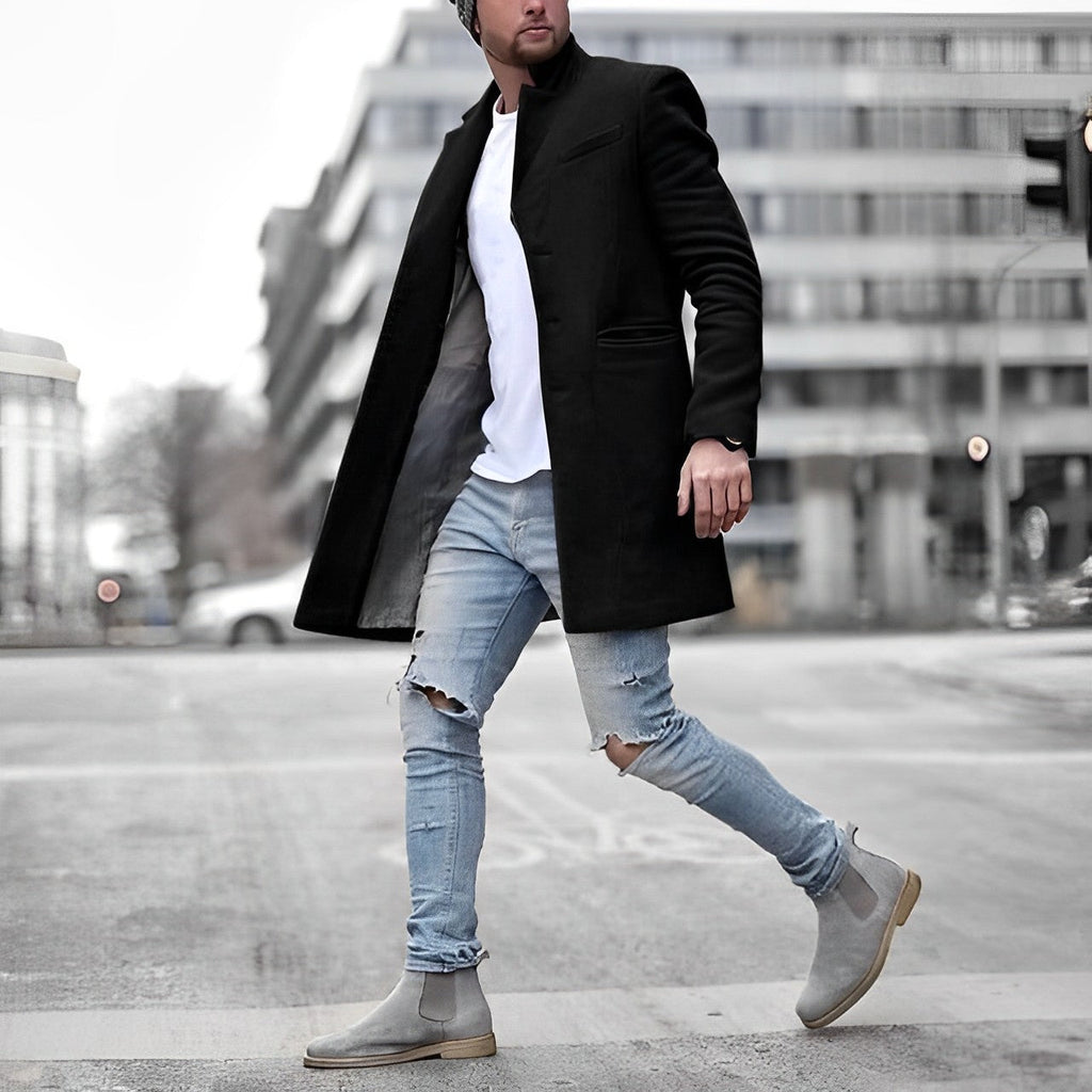 Men’s Classic Formal Coat | Long Jacket Style