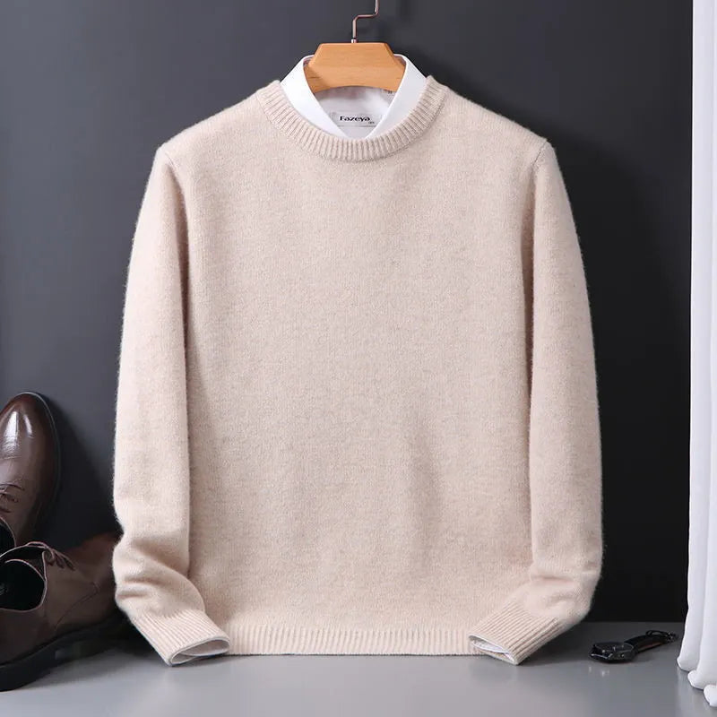 Men’s Knitted Sweater Long Sleeve | Round Neck
