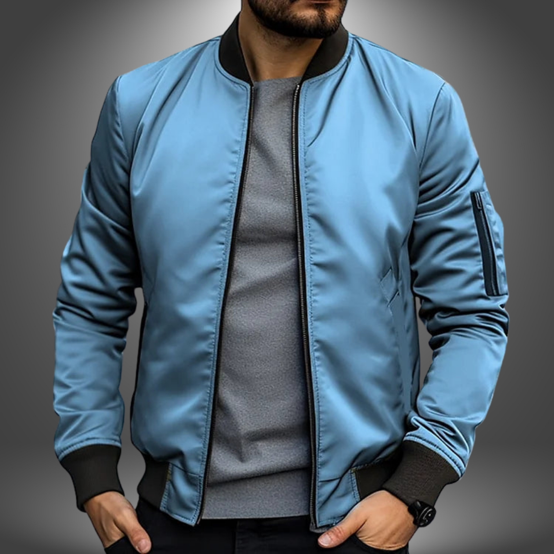 Men’s Winter Bomber Jacket Long Sleeve | Weatherproof Arm Pocket