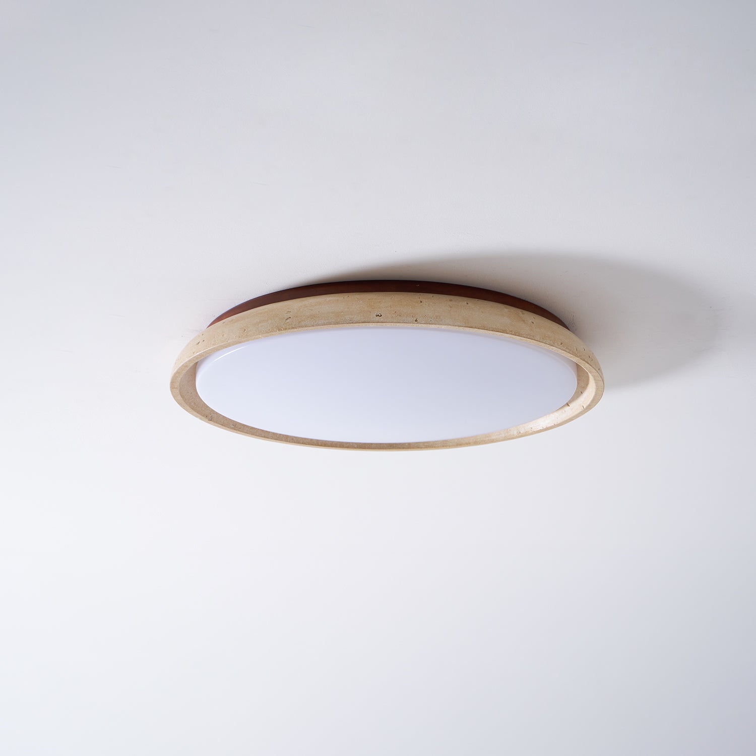 Modern Stone Effect Ceiling Light with Warm LED