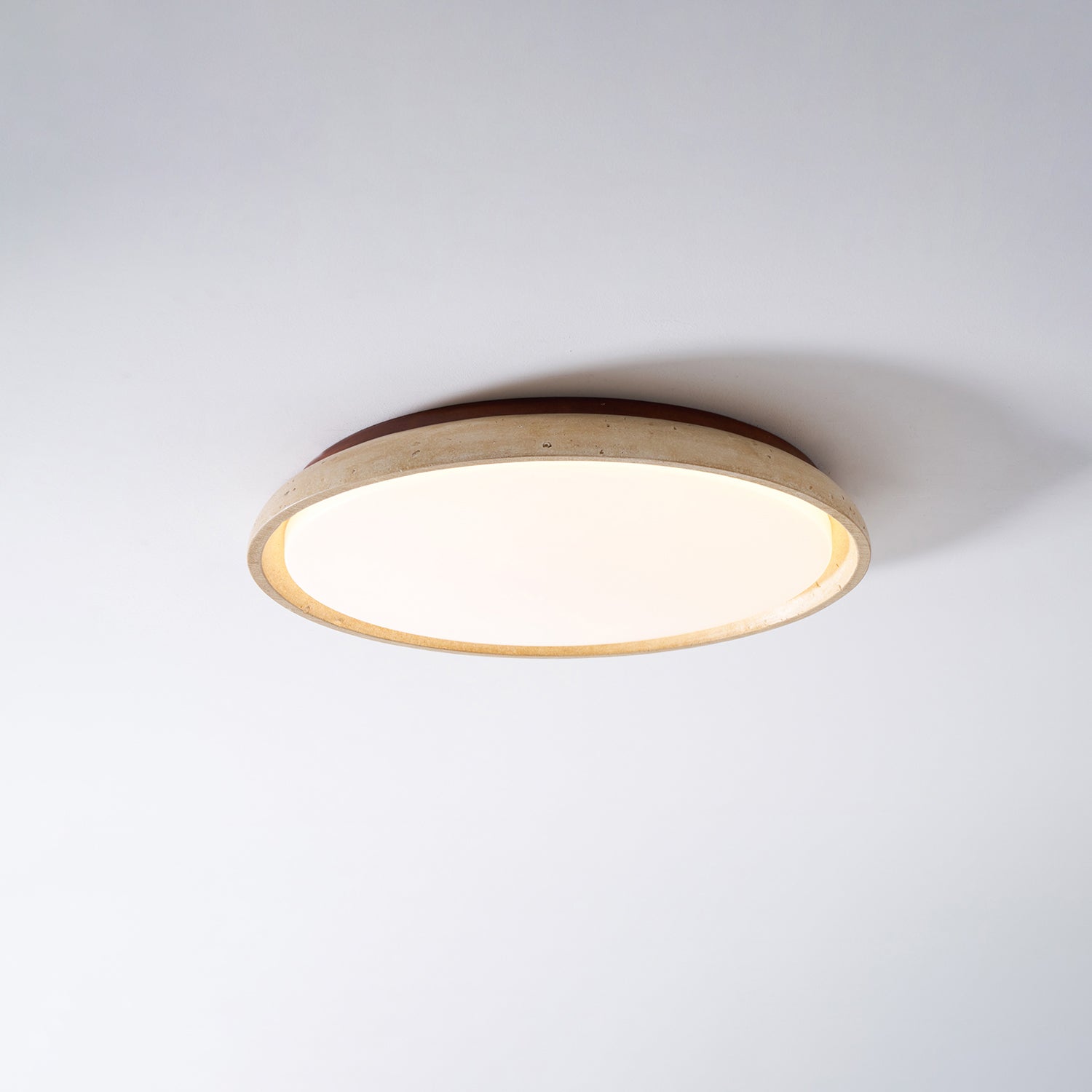 Modern Stone Effect Ceiling Light with Warm LED