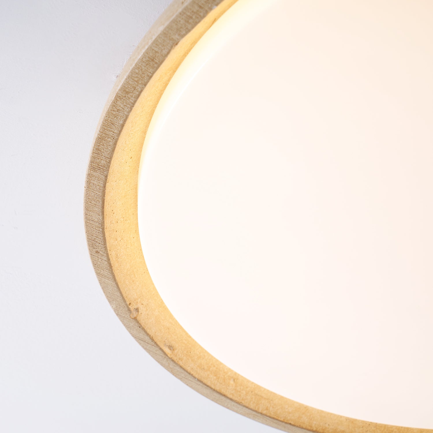Modern Stone Effect Ceiling Light with Warm LED
