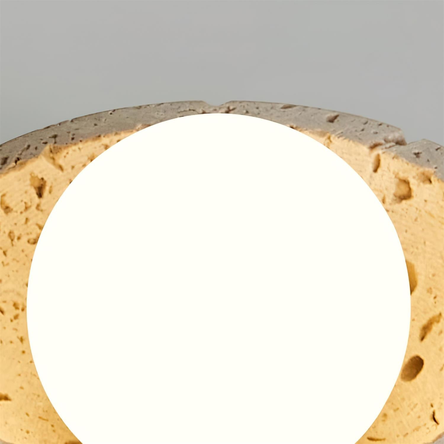 Piedra Deckenleuchte mit Steineffekt und Glaskugel