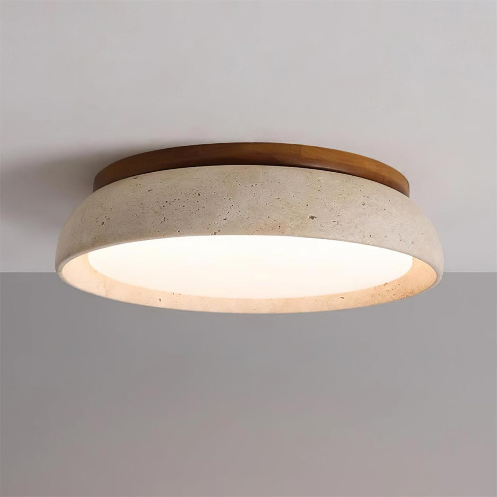 Modern Stone Effect Ceiling Light with Warm LED