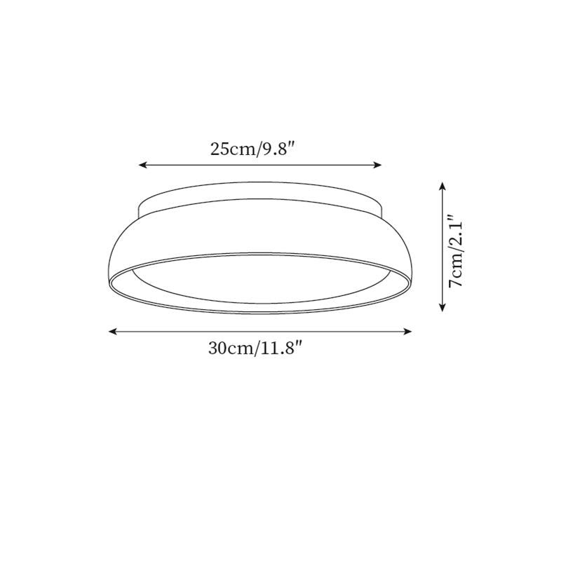 Modern Stone Effect Ceiling Light with Warm LED