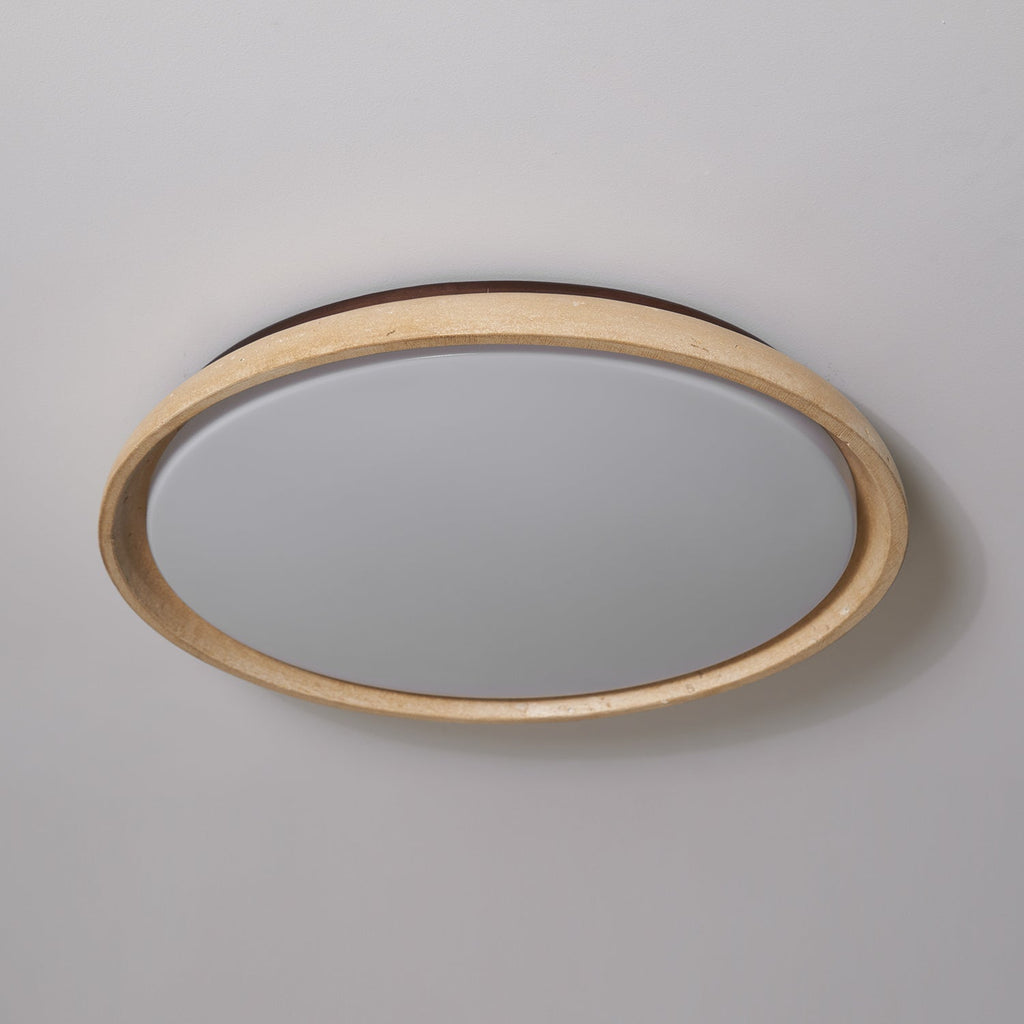 Modern Stone Effect Ceiling Light with Warm LED