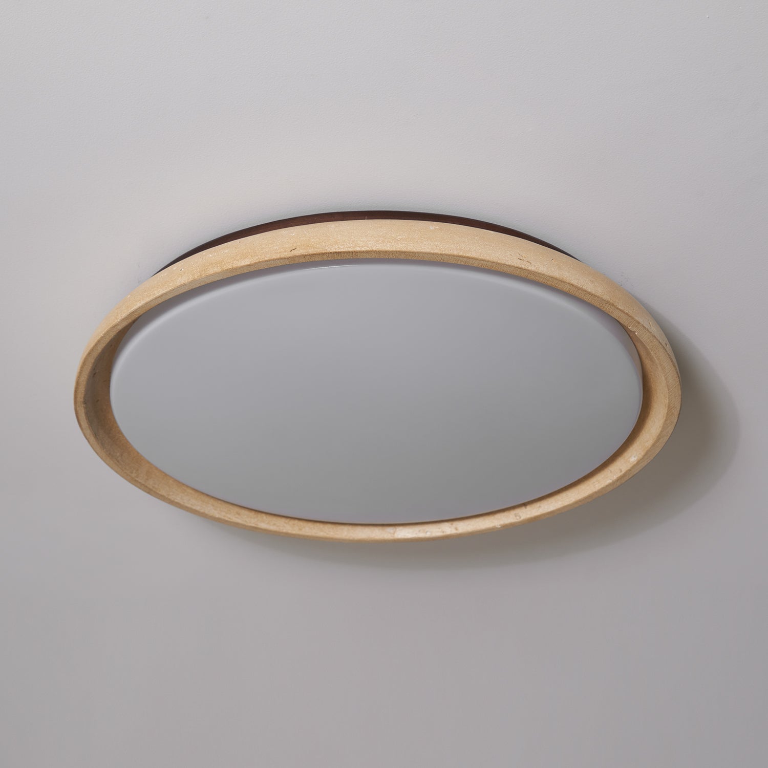 Modern Stone Effect Ceiling Light with Warm LED