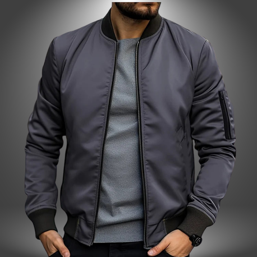 Men’s Winter Bomber Jacket Long Sleeve | Weatherproof Arm Pocket