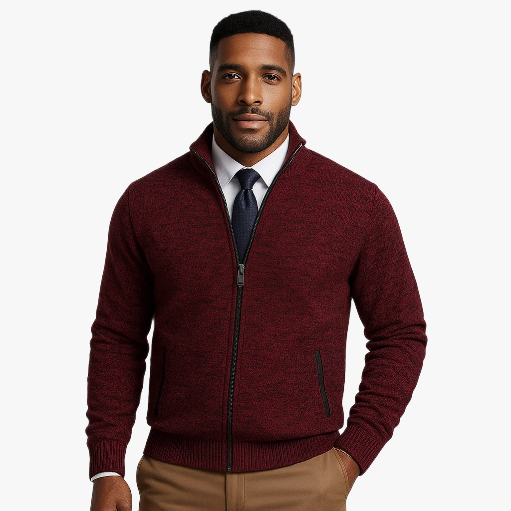 Warm Winter Zip Cardigan for Men