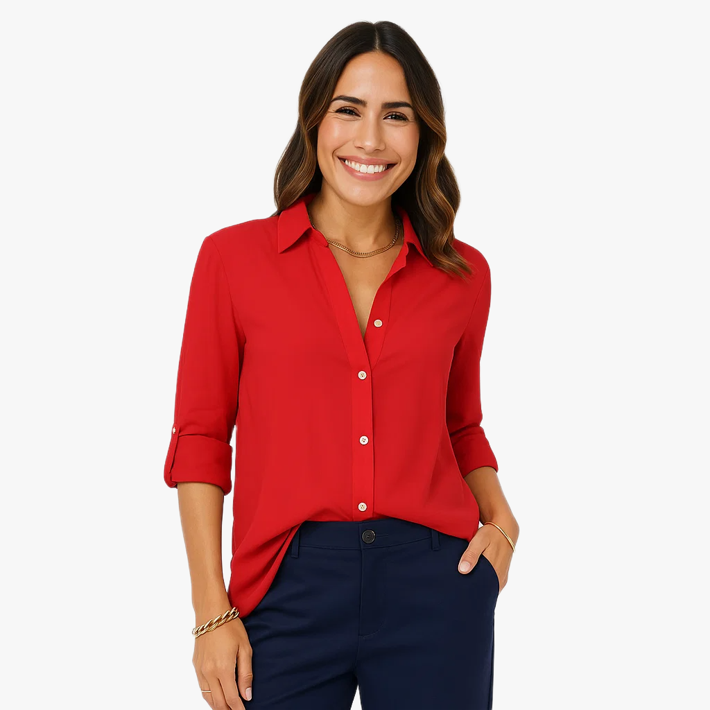 Elegant Long Sleeve Women's Blouse