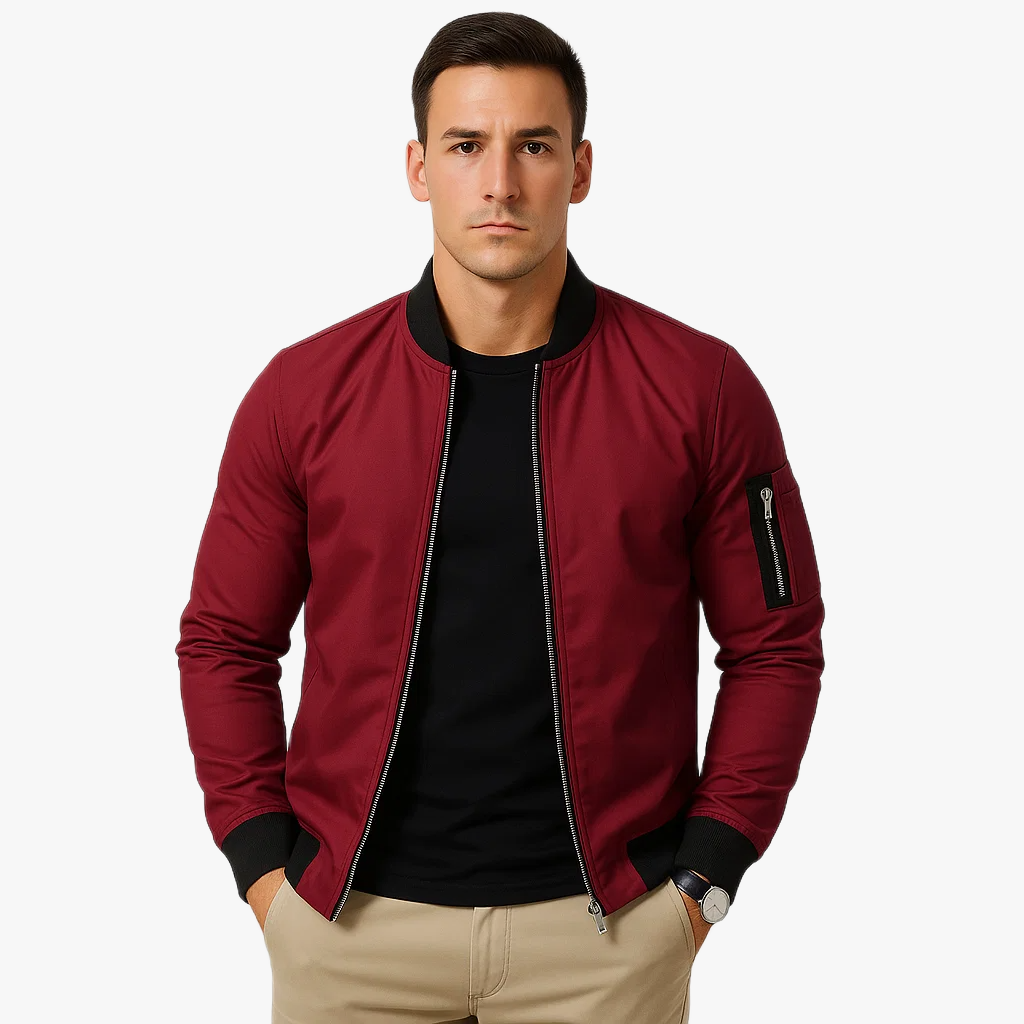 Stylish Casual Men's Bomber Jacket