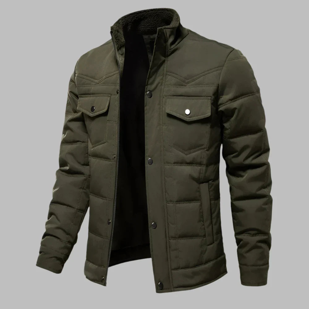 Mens Quilted Short Jacket | Lined Interior