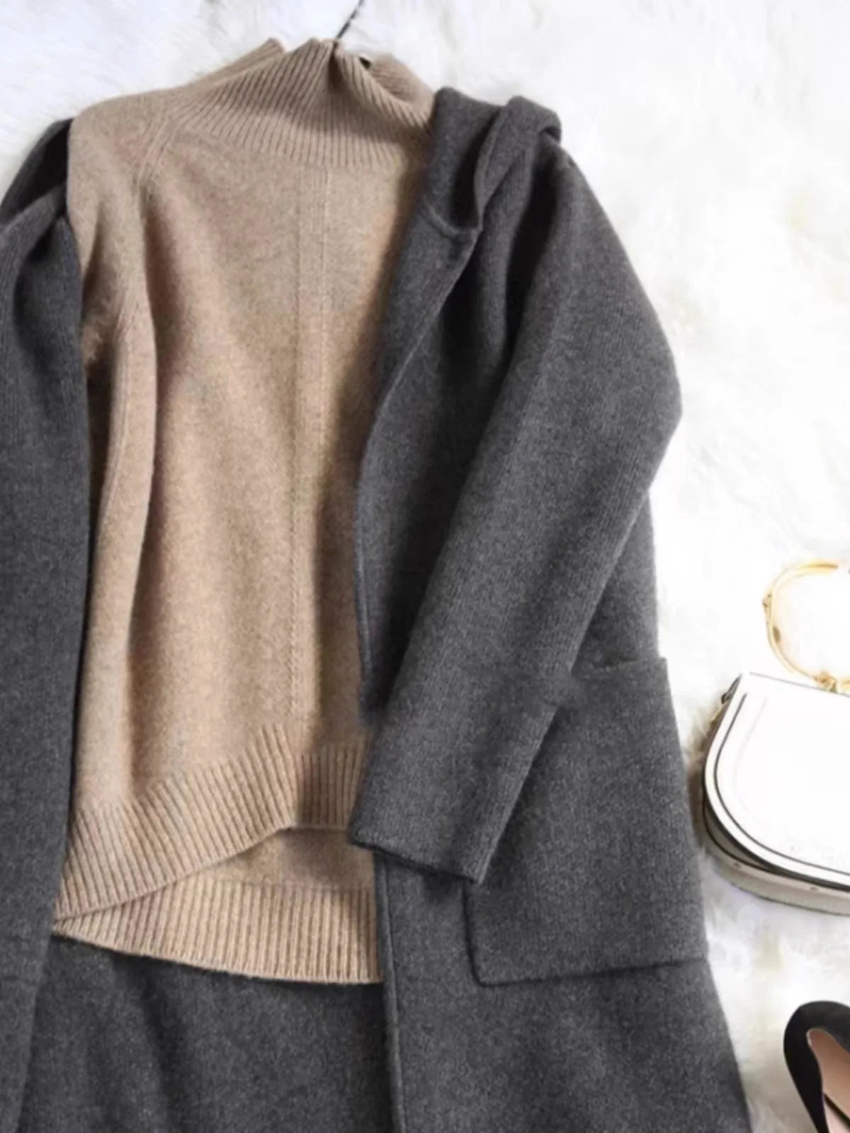 Womens Oversized Turtleneck | Relaxed Winter Knit