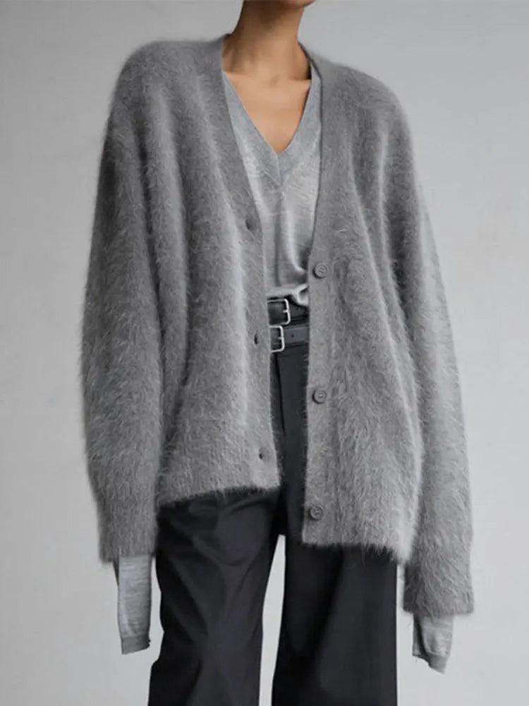 Womens Knit Cardigan | Relaxed Open Front