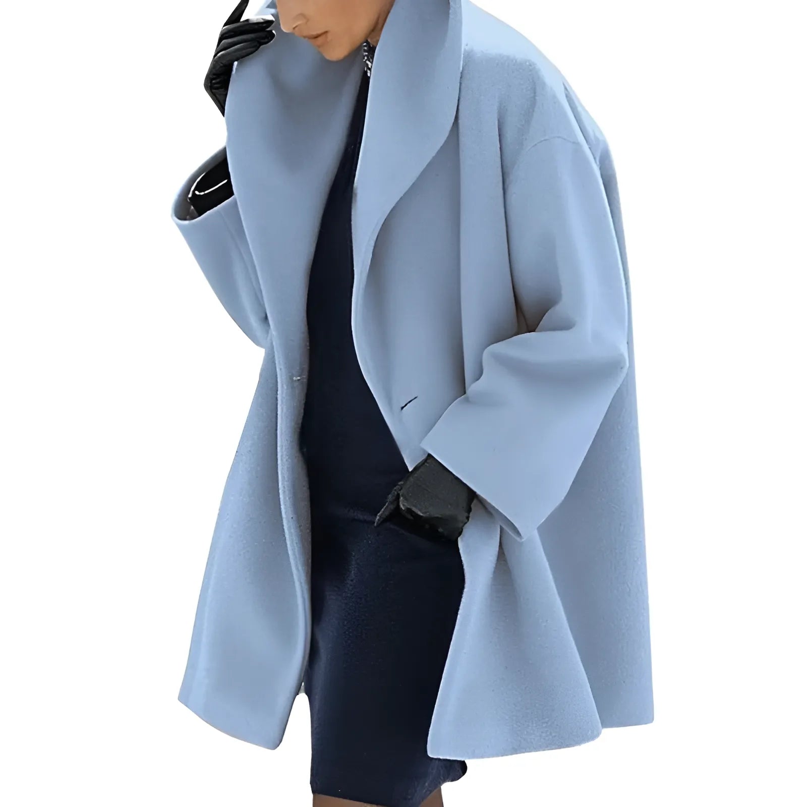 Womens Belted Trench Coat | Long Sleeve Winter Style