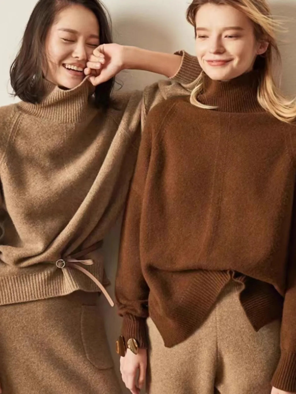 Womens Oversized Turtleneck | Relaxed Winter Knit